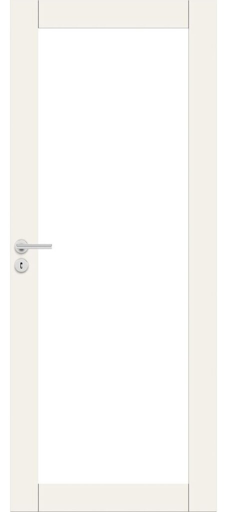 tuotekuva unique 504 väliovi koko lasinen valkoinen kirkas lasi