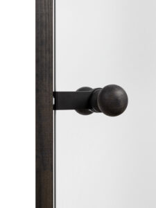 saunan lasioven nuppivedin musta