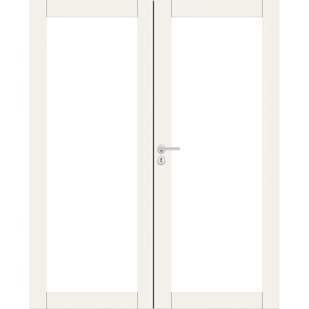 tuotekuva pariovi unique 504 väliovi koko lasinen valkoinen satiini lasi