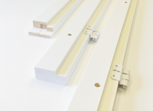 Välioven karmi pariovelle oksaton maalattu valkoinen 92 mm