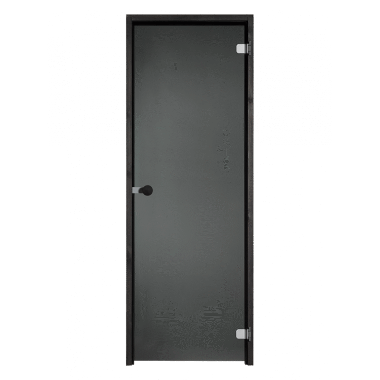 Vihtan Bastudörr Svart Glas, Svart Karm - Bastudörrar - 110160439 - 1