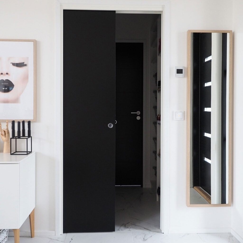 Swedoor liukuovi seinän sisään steady 411 slide musta