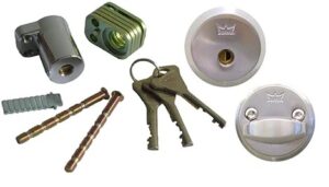 Ulko-oven lukkopesä droma satiini kromi