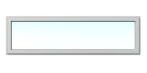 Kaski ulko-oven yläikkuna 10x2 valkoinen